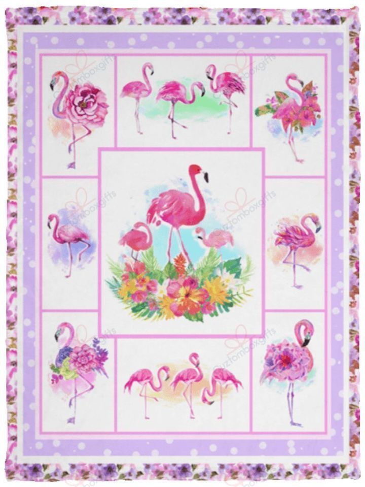 Flamingo Fleece Blanket