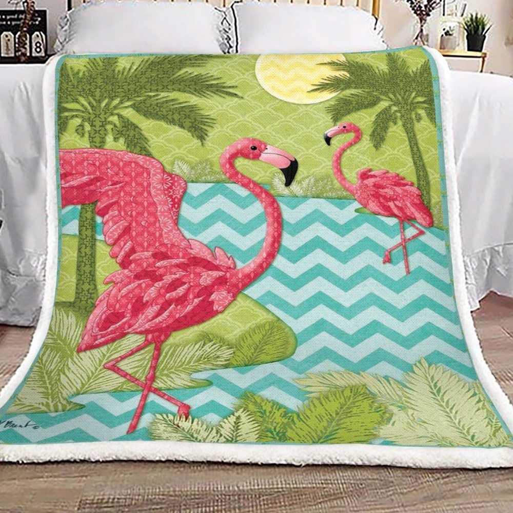 Flamingo Sherpa Fleece