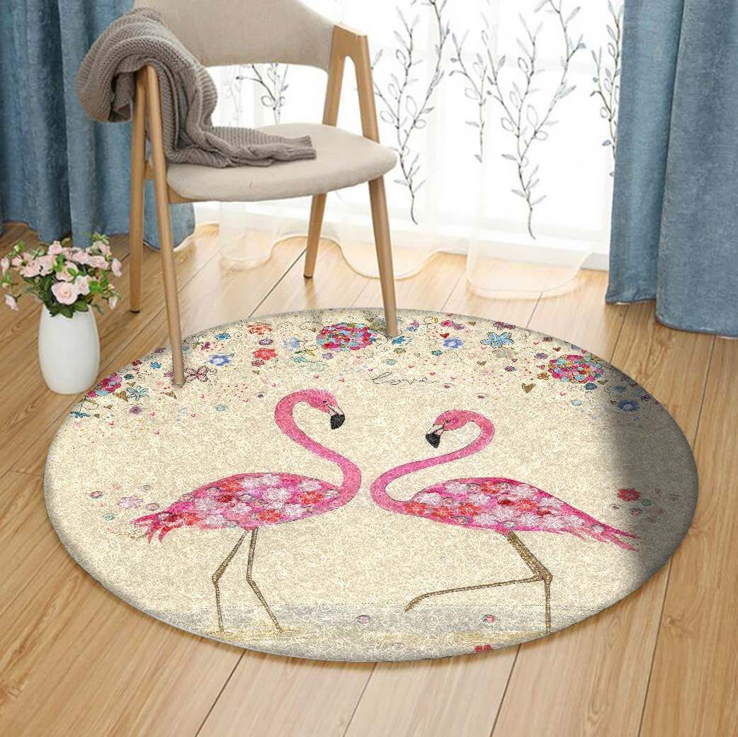 Flamingo Round Carpet