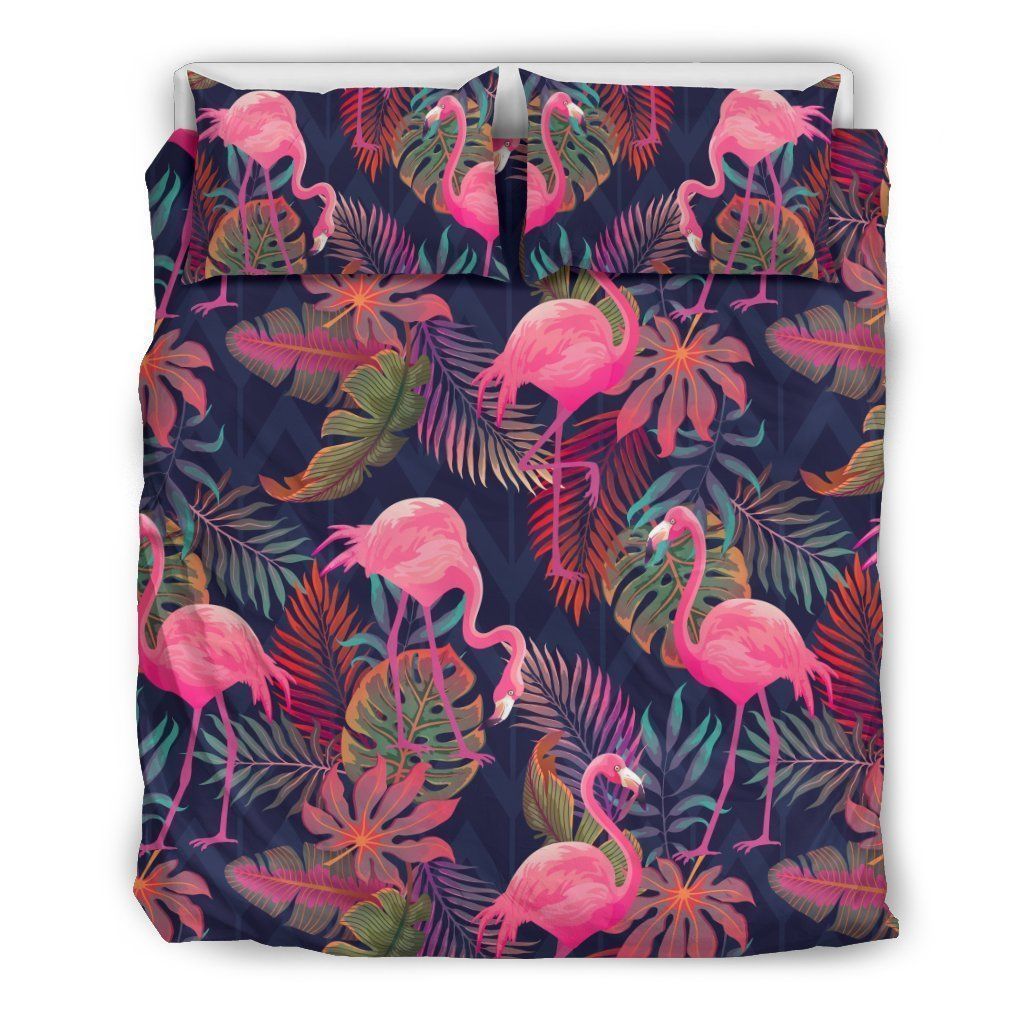 Flamingo Pink Scene Bedding Set
