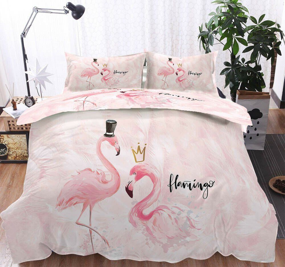 Flamingo Queen And King Bedding Set