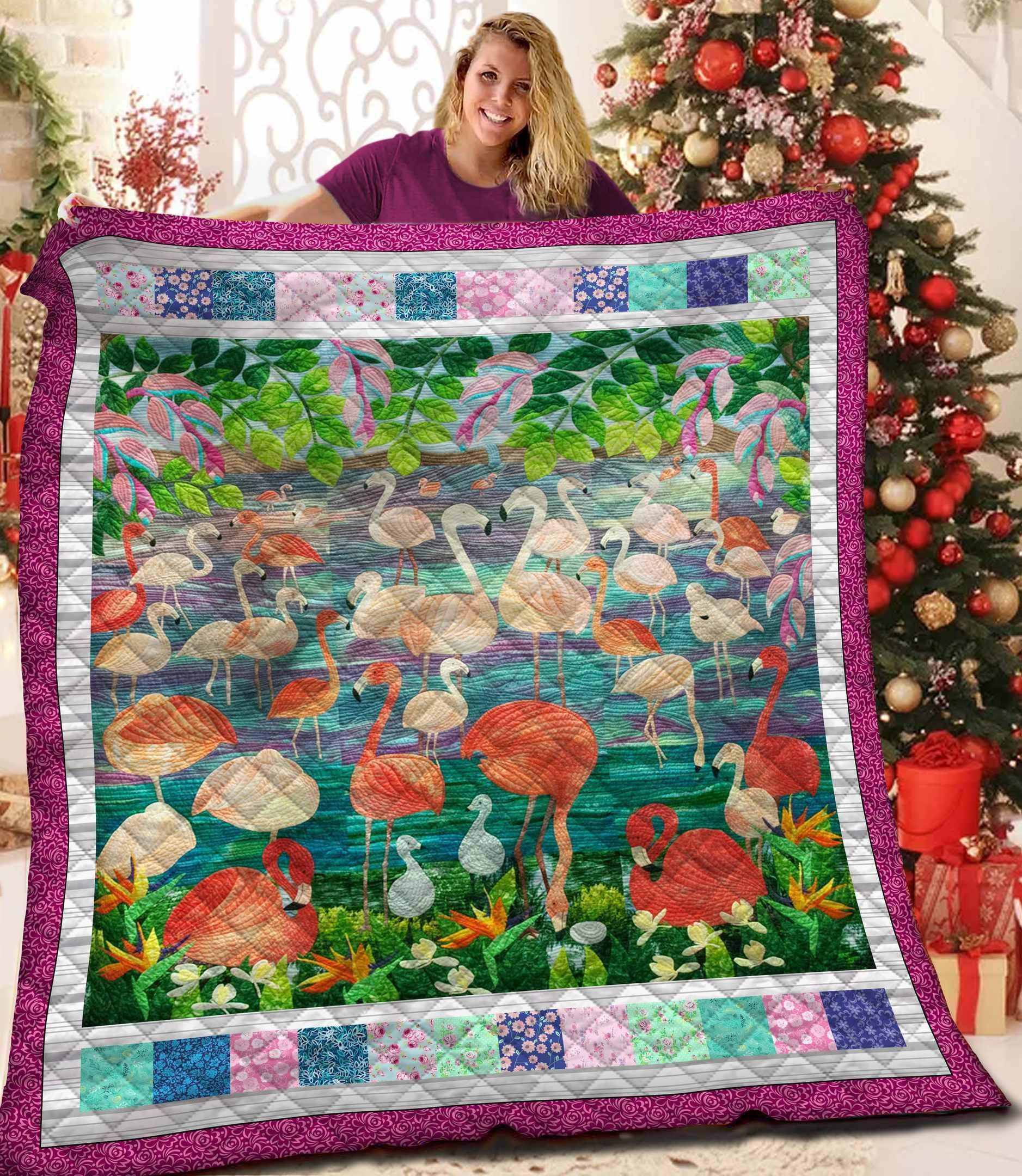 Flamingo Quilt Blanket BBB061126SM