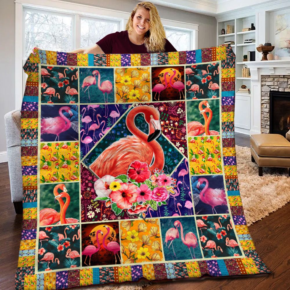 Flamingo Quilt Blanket BBB090519MH