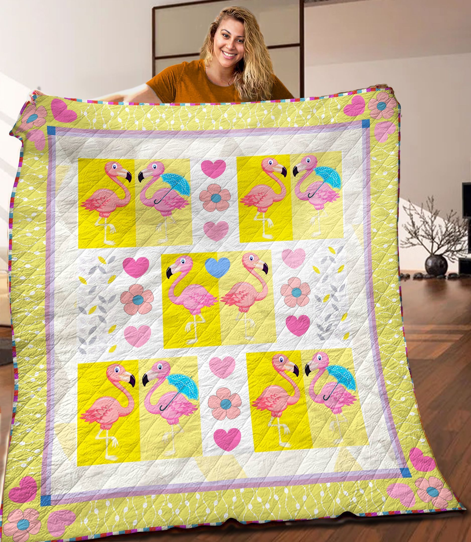 Flamingo Quilt Blanket C9B300340MI