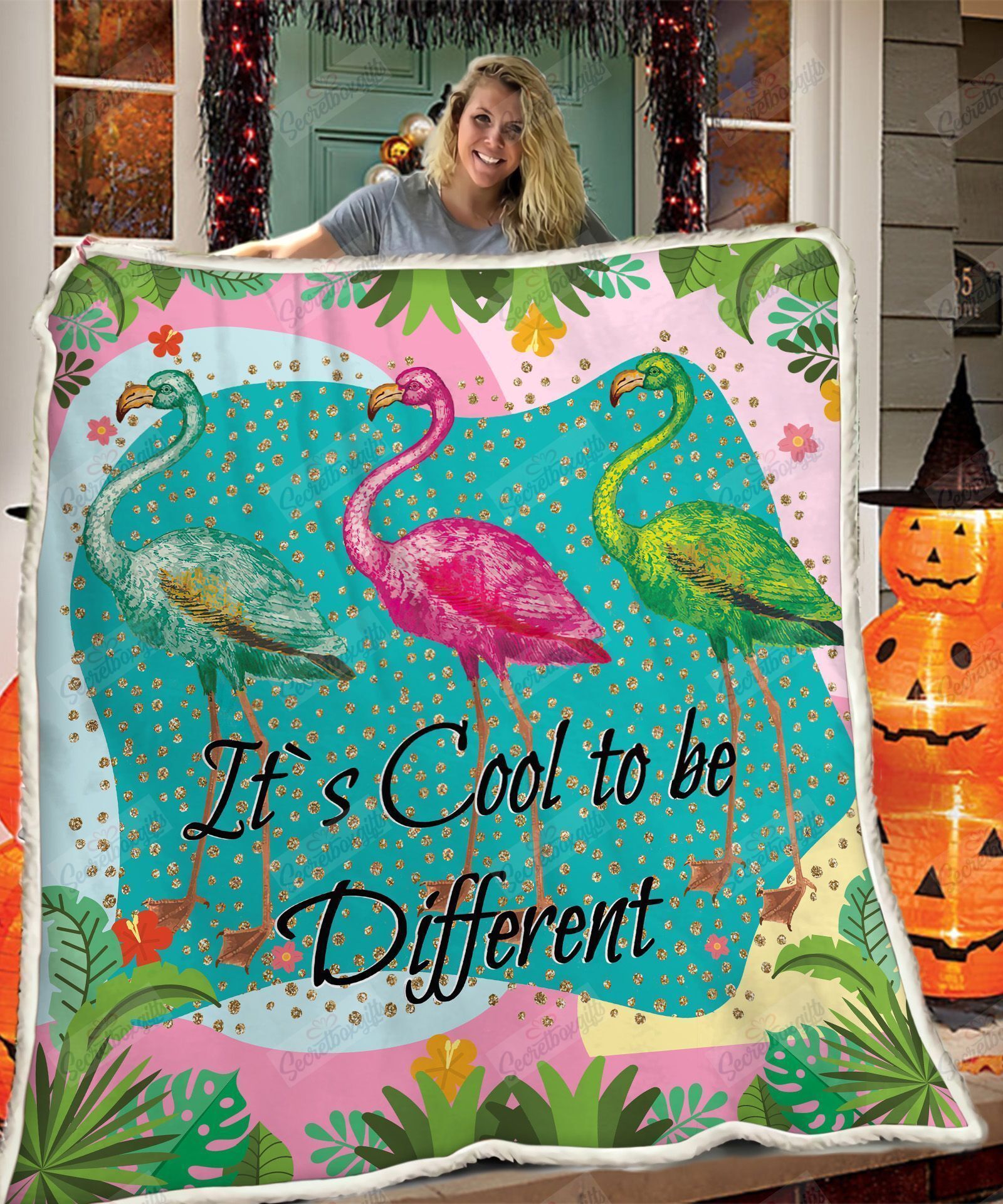 Flamingo Fleece Blanket