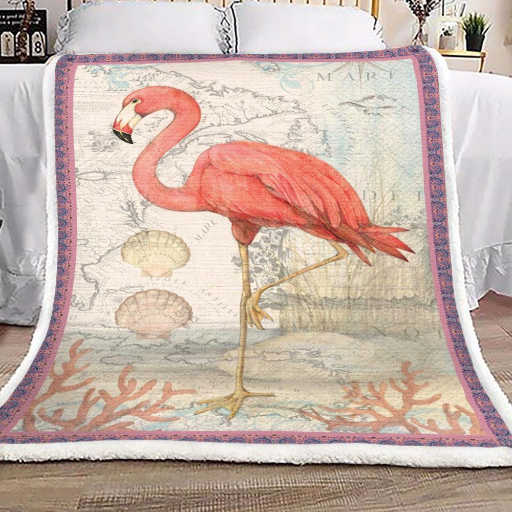 Flamingo Sherpa Fleece