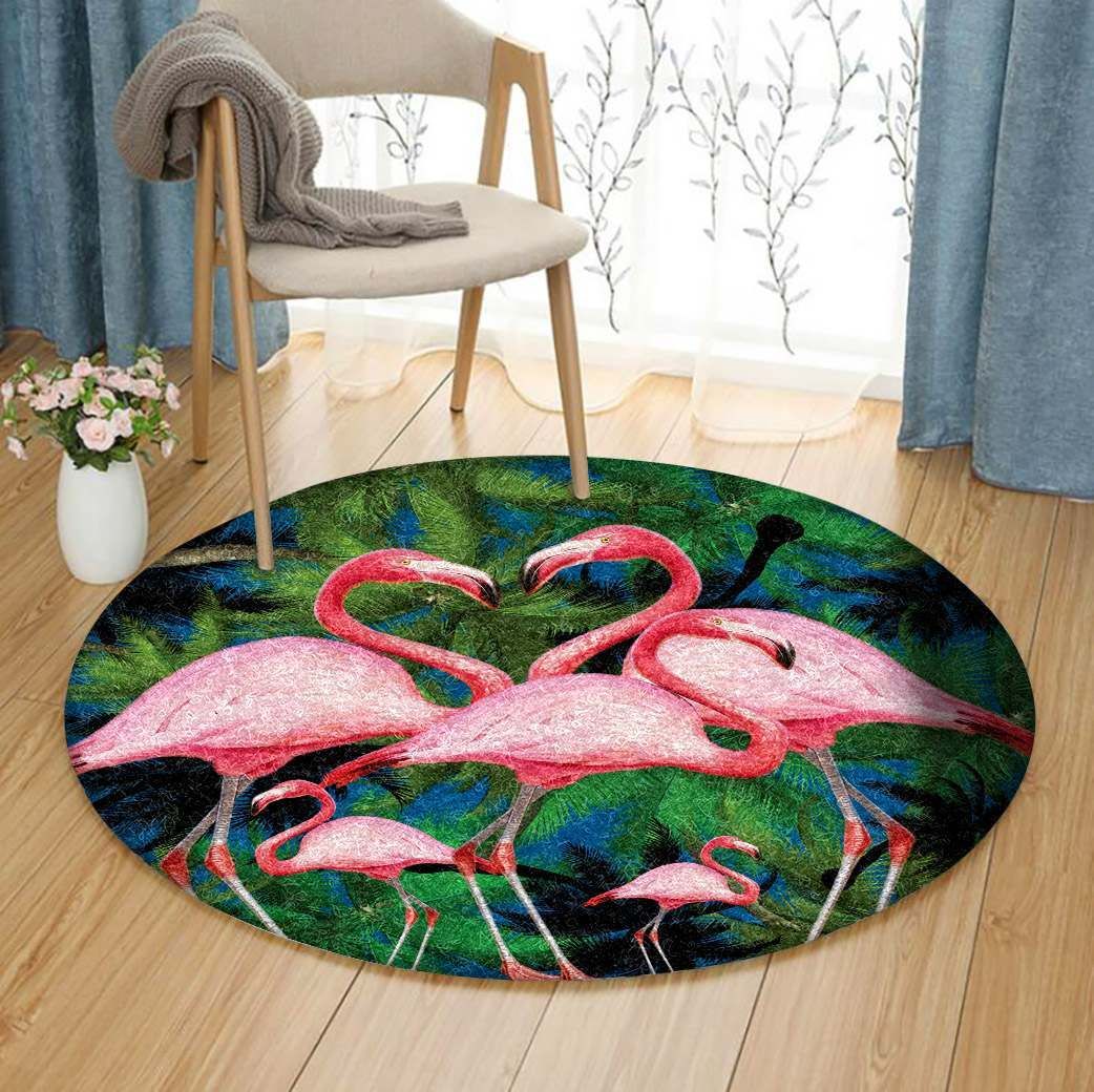 Flamingo Round Carpet
