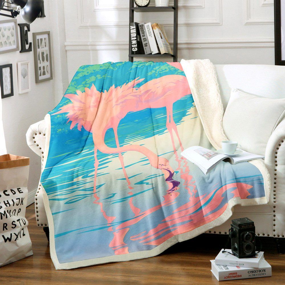 Flamingo Sherpa Fleece