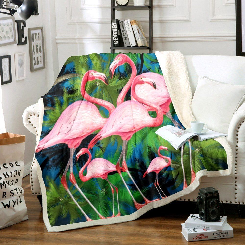 Flamingo Sherpa Fleece