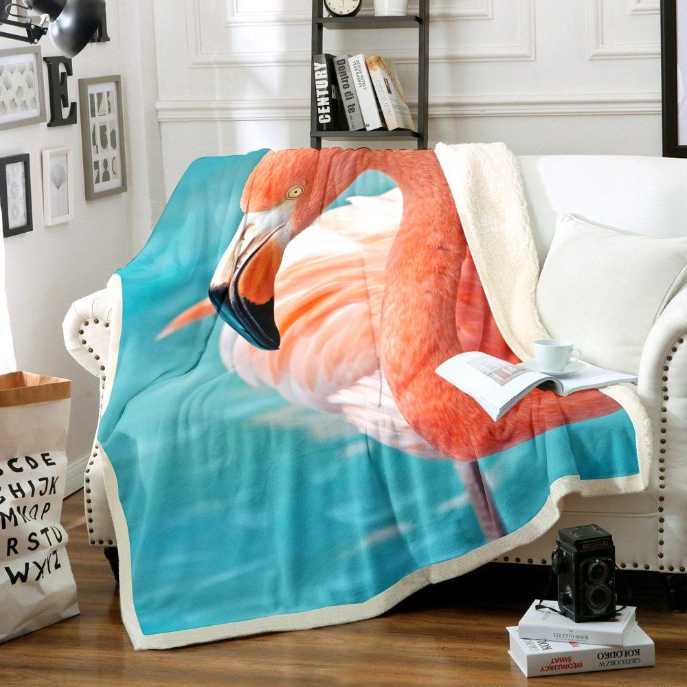 Flamingo Sherpa Fleece