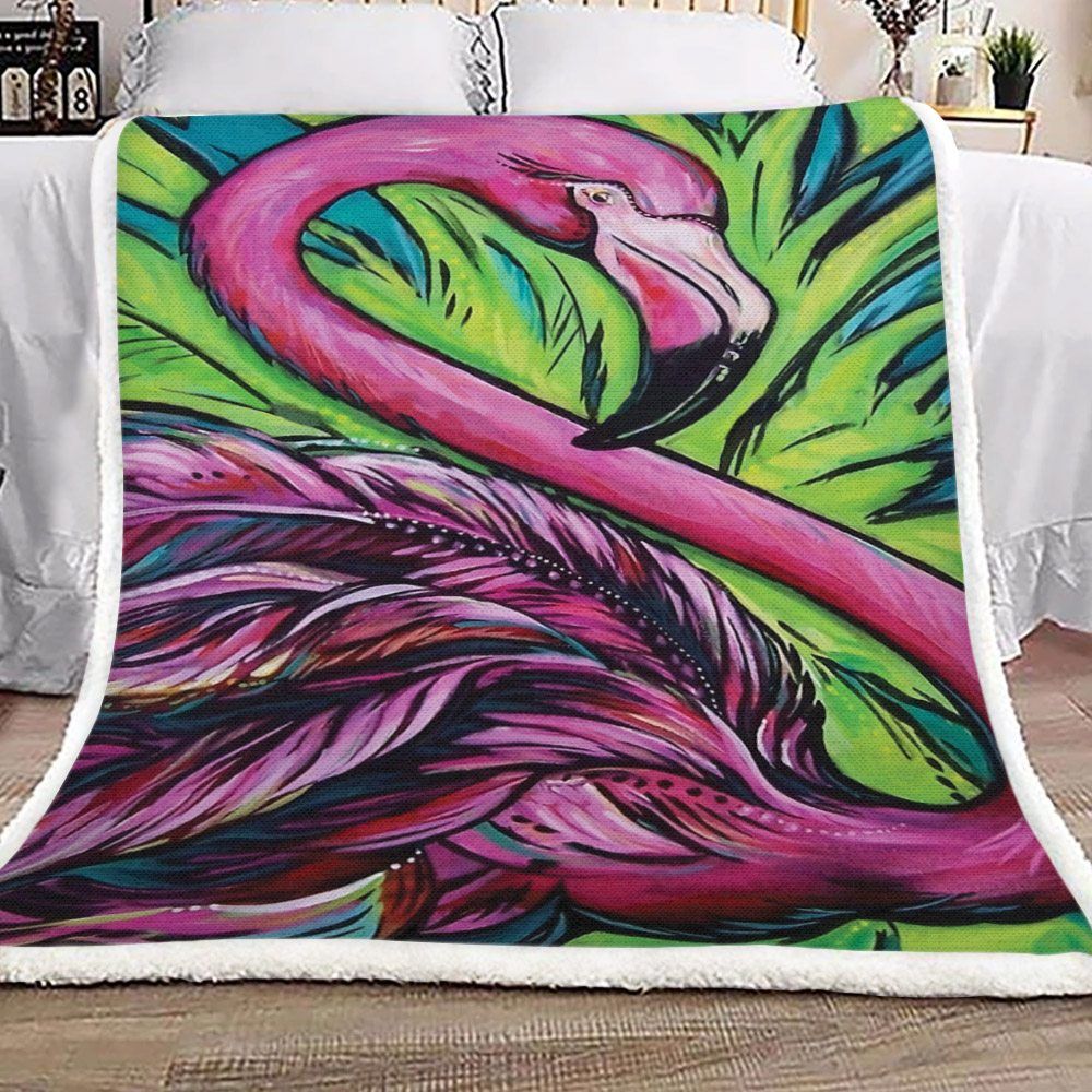 Flamingo Sherpa Fleece