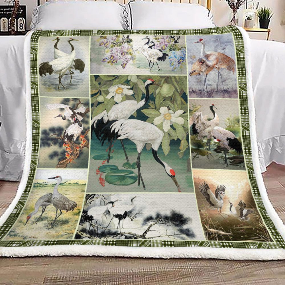 Flamingo Sherpa Fleece Blanket