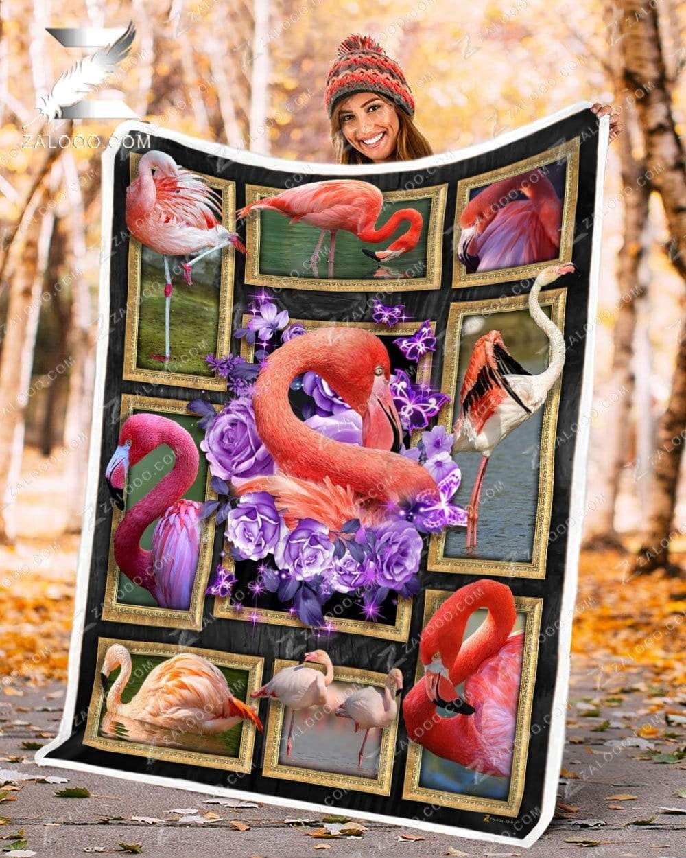 Flamingos Fleece Blanket