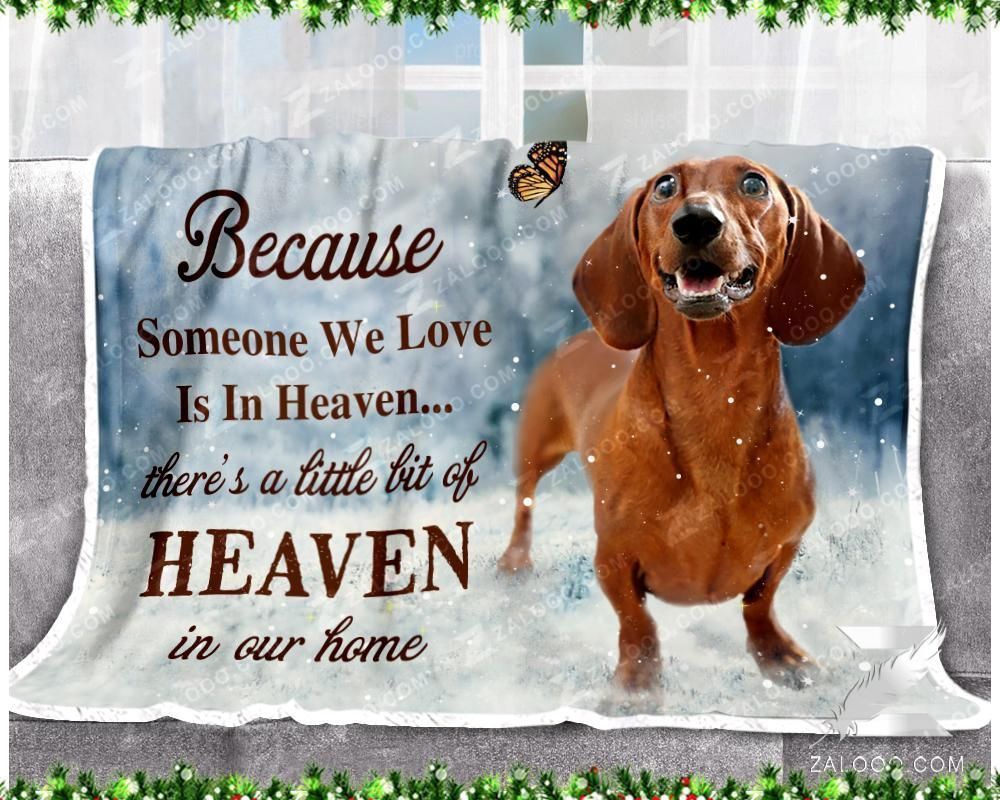 Fleece Blanket – Dachshund – A Little Bit Of Heaven