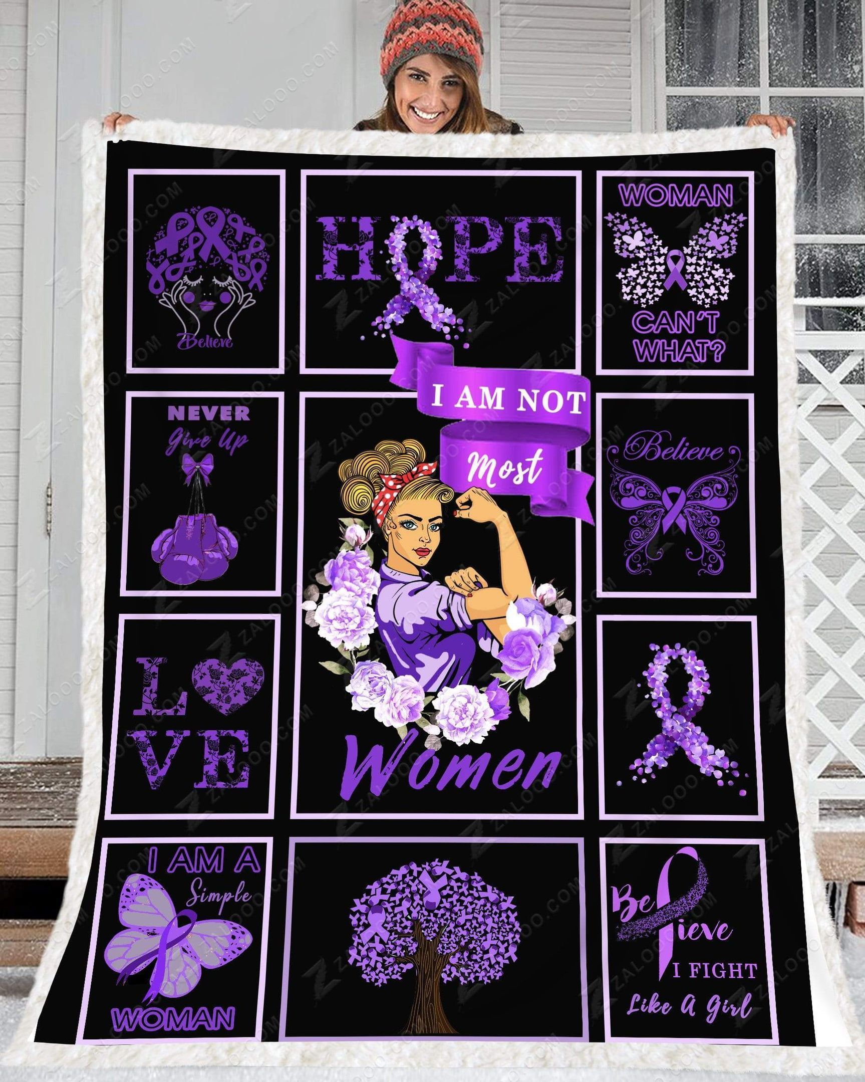 Fleece Blanket Gift For Cancer Patients I Am Not Most Women
