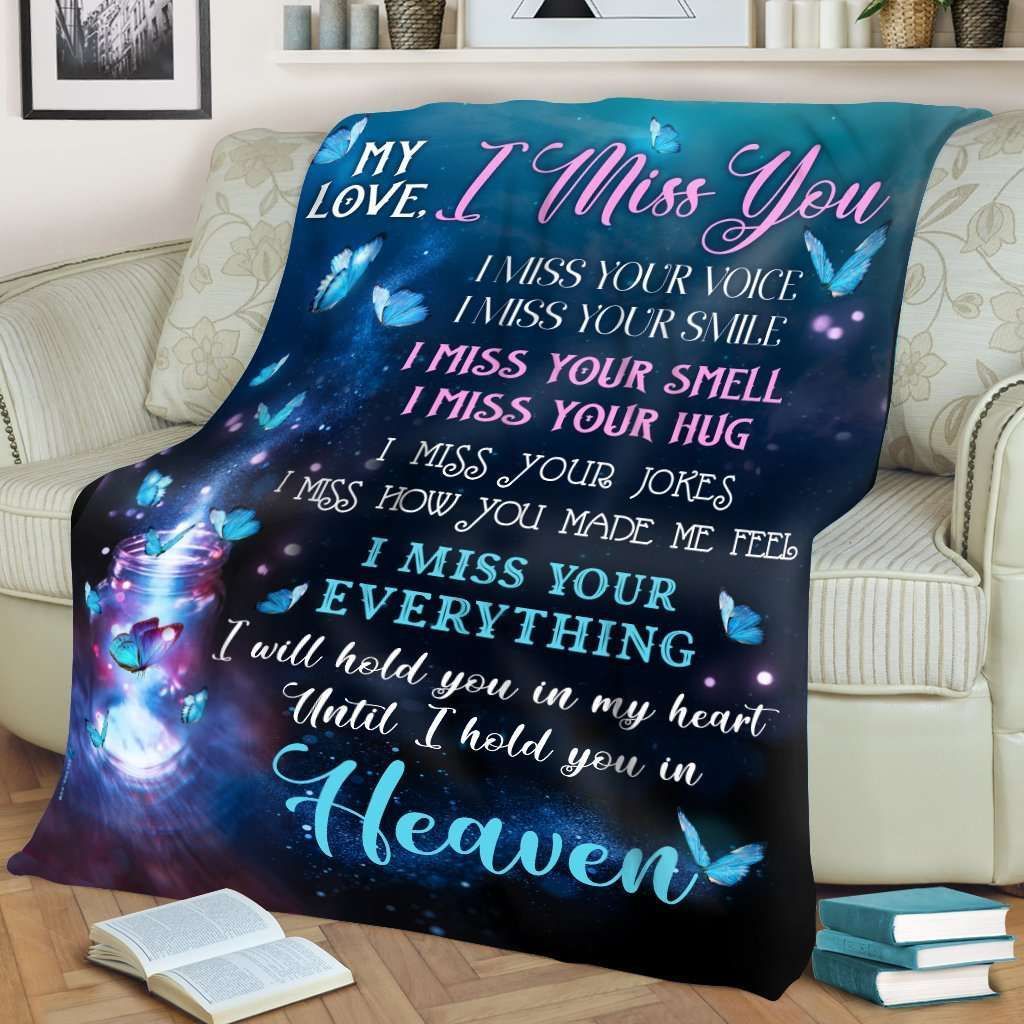 Fleece Blanket Giving Your Love I Miss You Everything