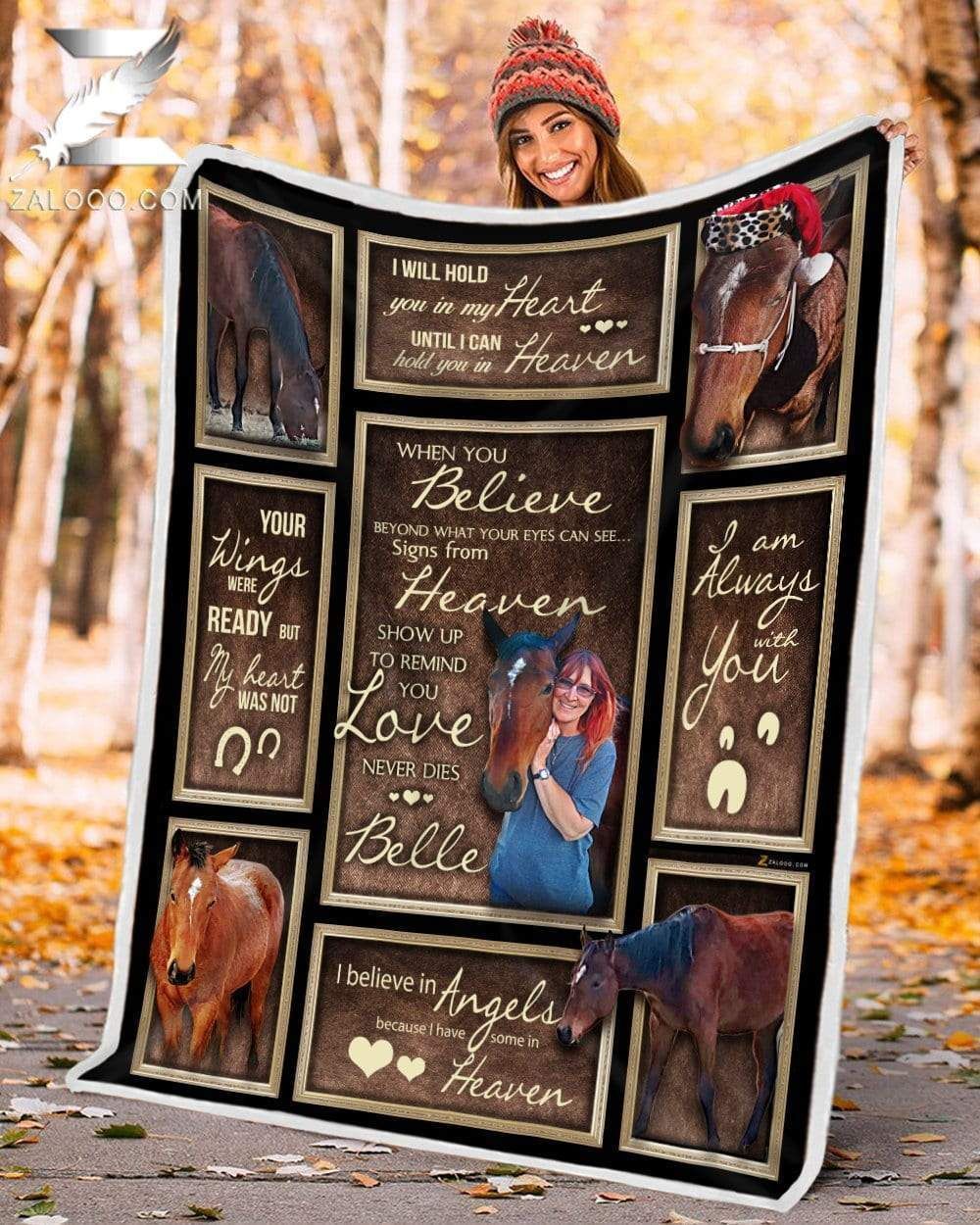 Fleece Blanket – Horse (custom) – When You Believe