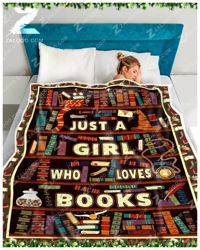 Fleece Blanket – Reading Blanket – Just A Girl Who Loves Books