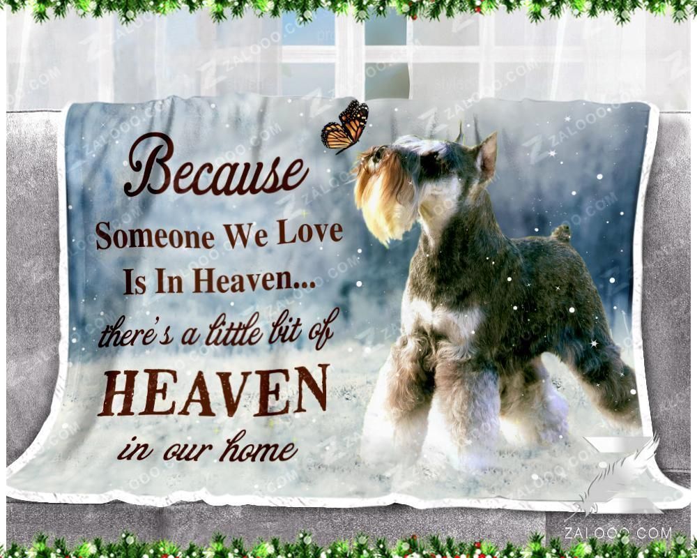 Fleece Blanket – Schnauzer – A Little Bit Of Heaven