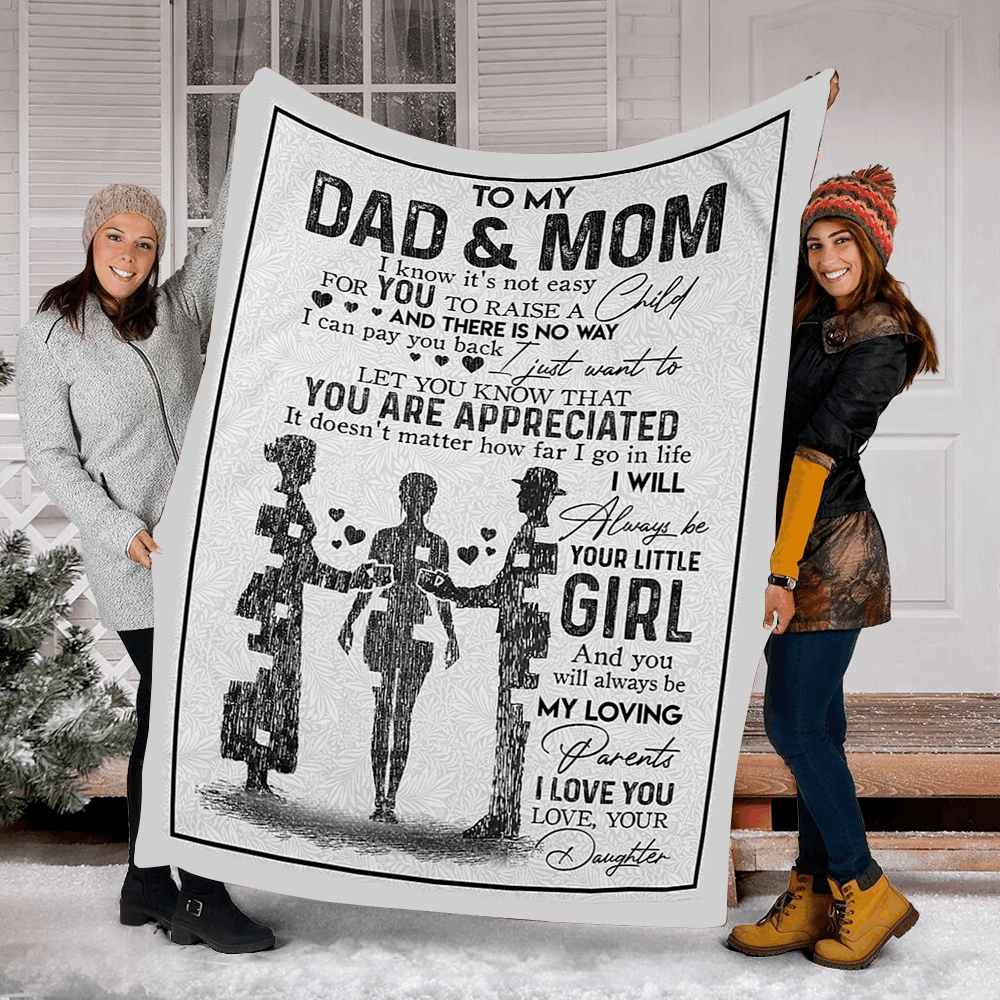 Fleece Blanket You Will Be My Loving Parents Gift For Dad And Mom