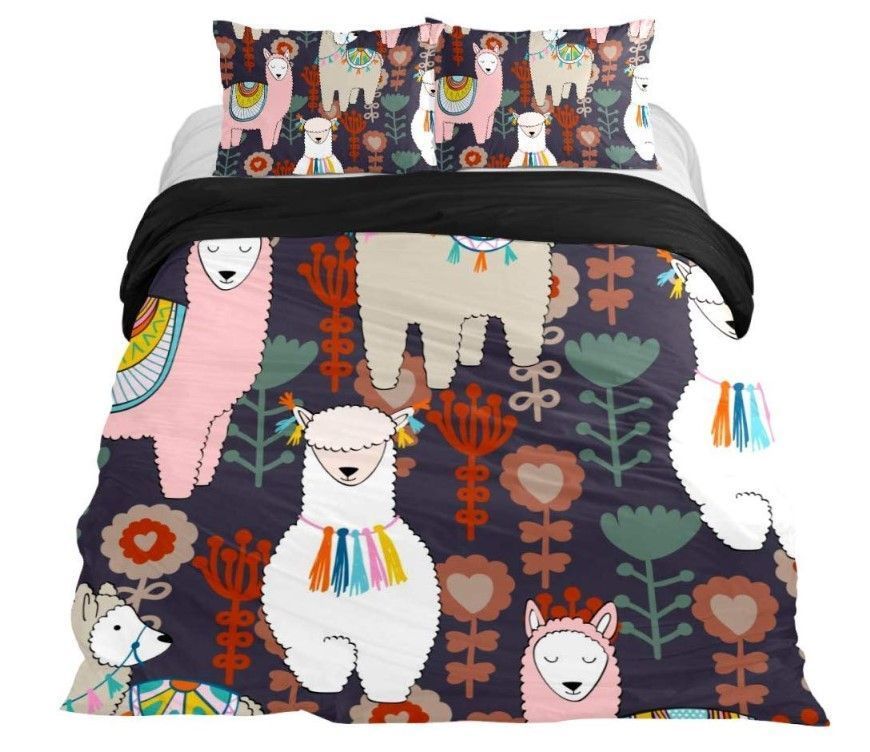 Floral Alpaca Bedding Set