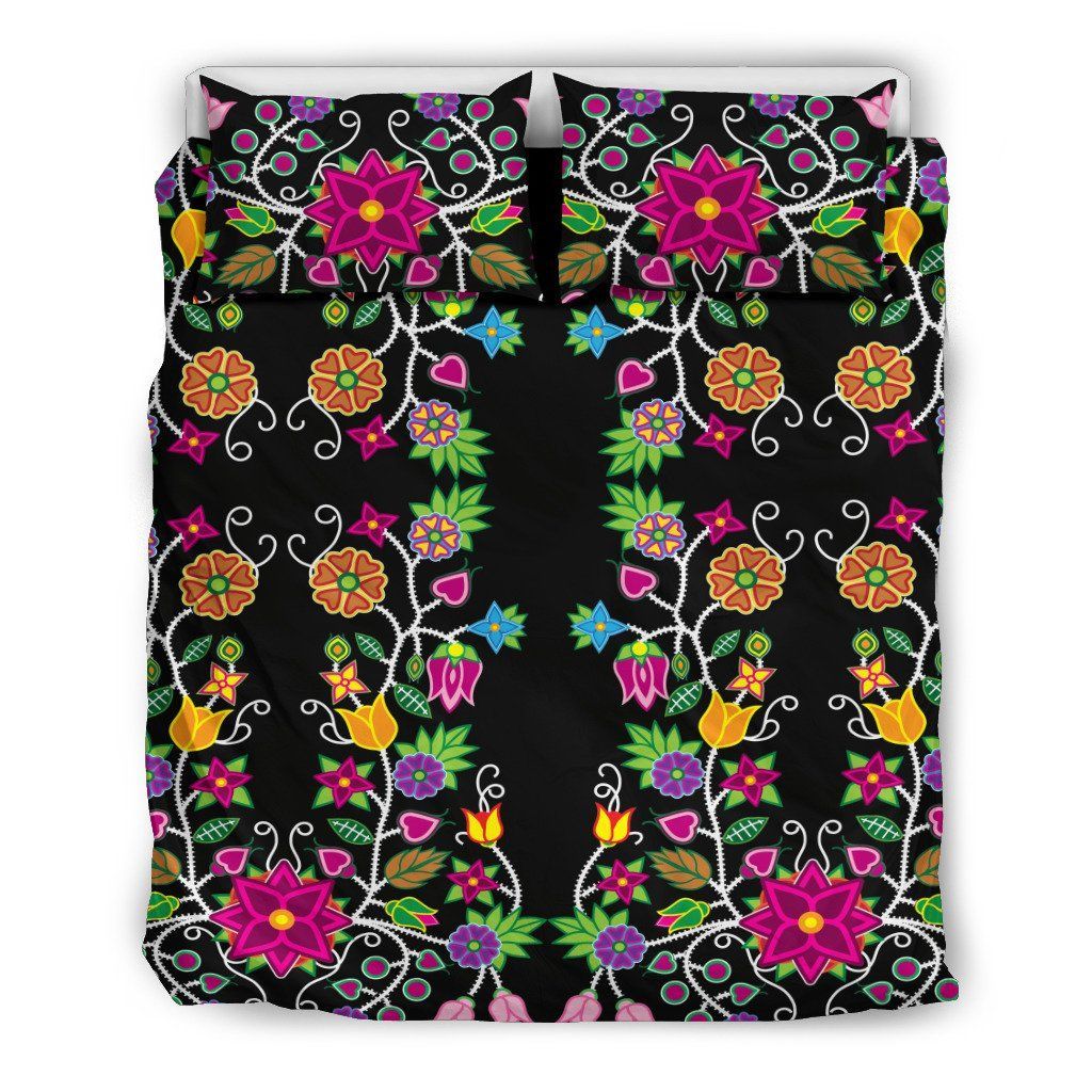 Floral Bead Work Seven Bedding Set