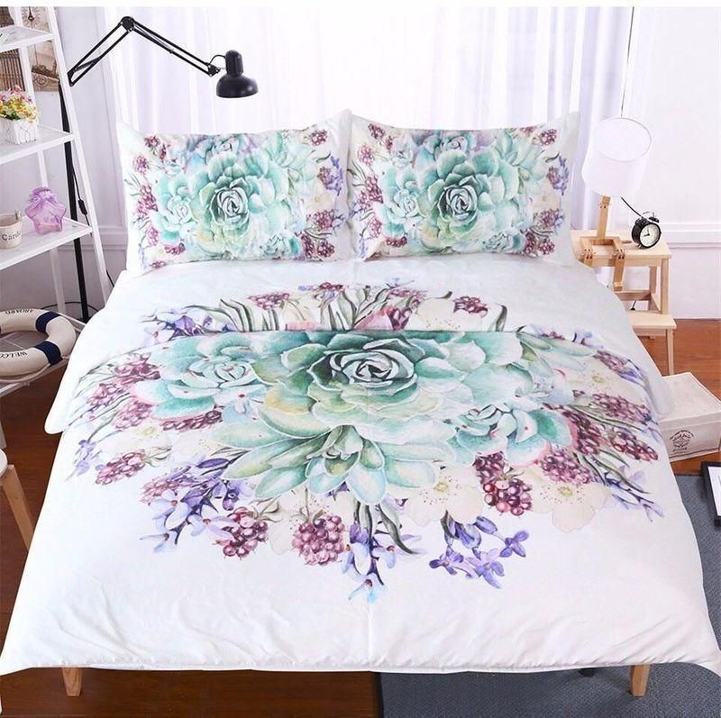 Floral Bouquet 3D Bedding Set