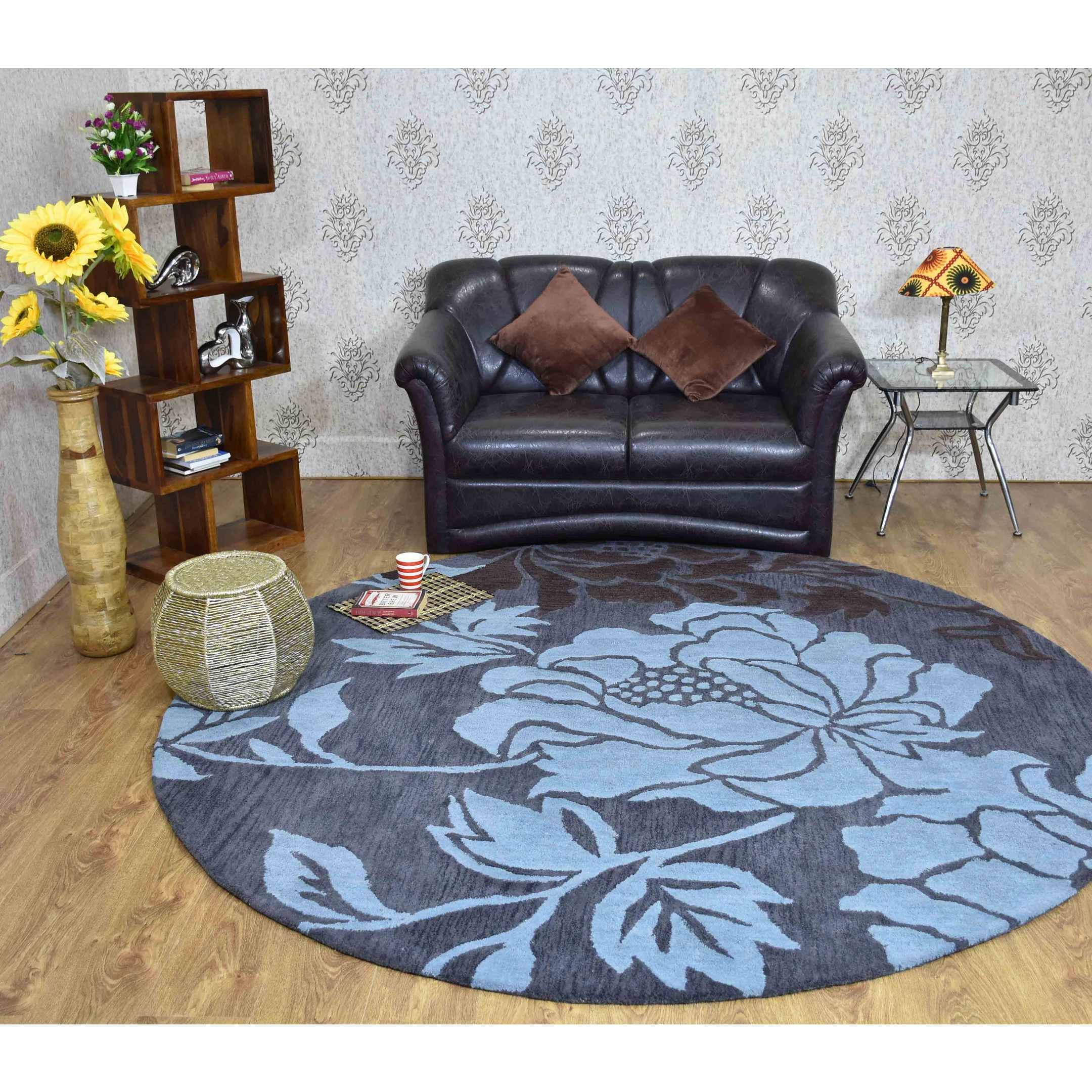Floral Round Carpet