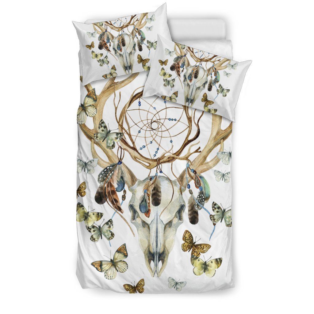 Floral Dreamcatcher Skull 01Bedding Set