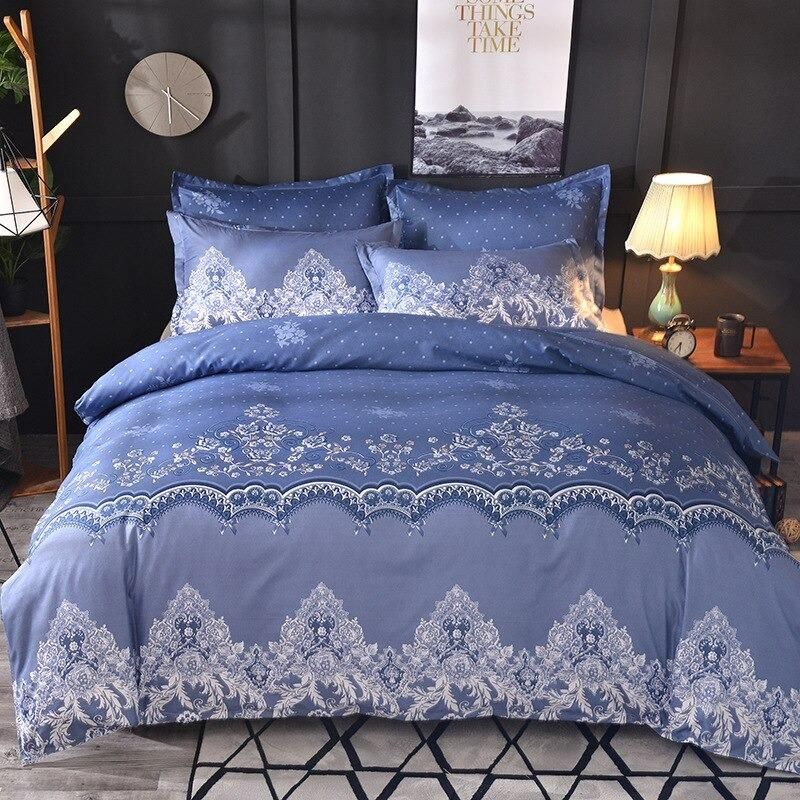 Floral Lace Vintage Printed Bedding Set