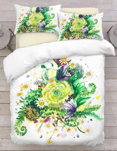 Floral Painting 3D Bedding Set