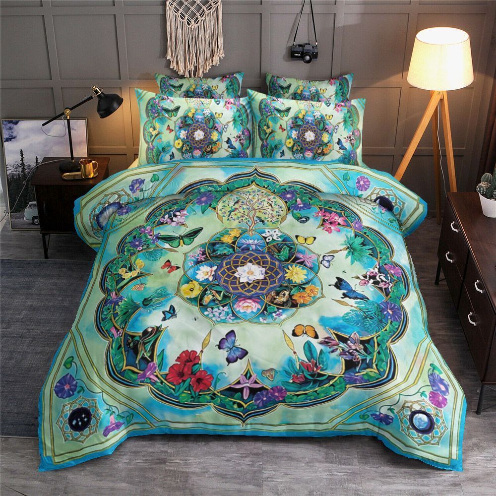 Flower And Butterfly Bedding Set