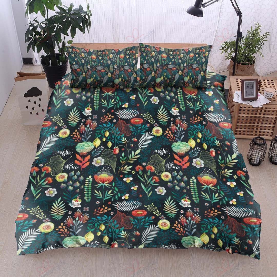 Flower Beauty Pattern Printed Bedding Set