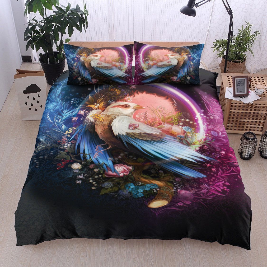 Flower Bird Bedding Set