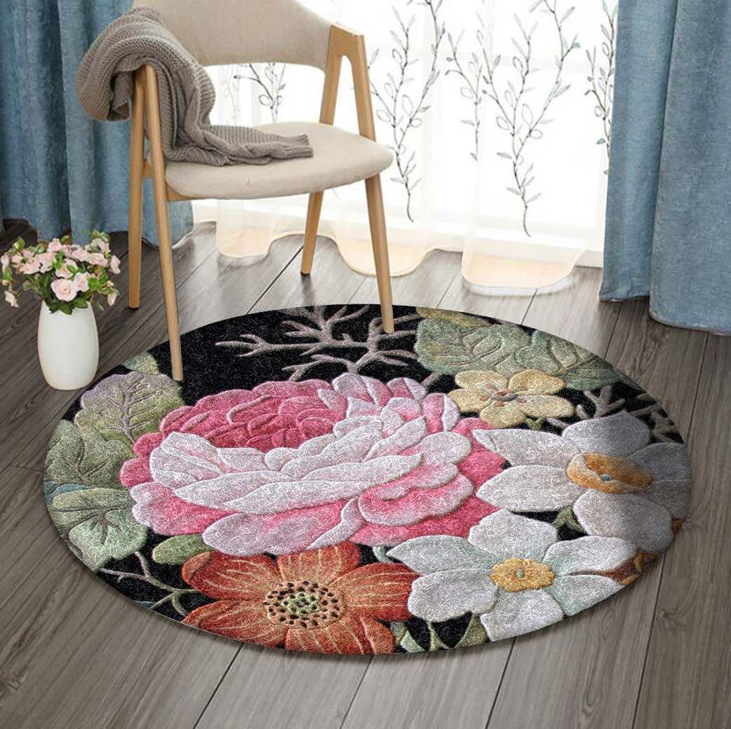 Flower Round Carpet