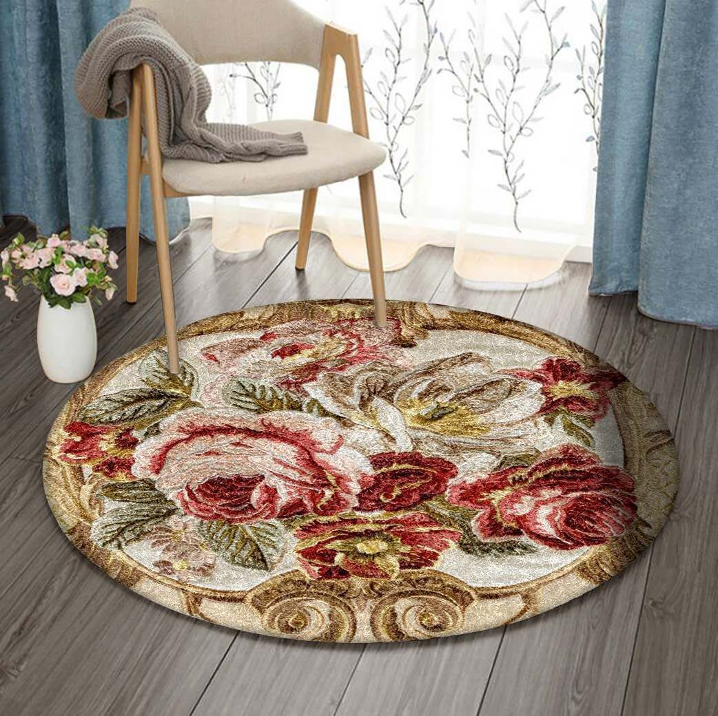 Flower Round Carpet