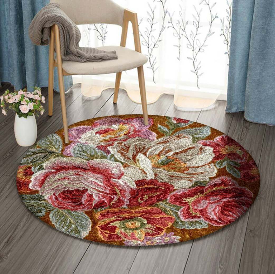 Flower Round Carpet