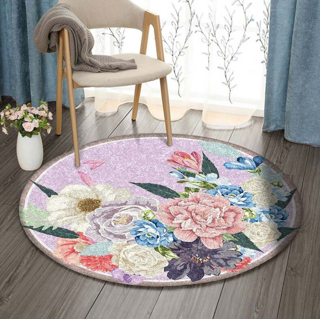 Flower Round Carpet