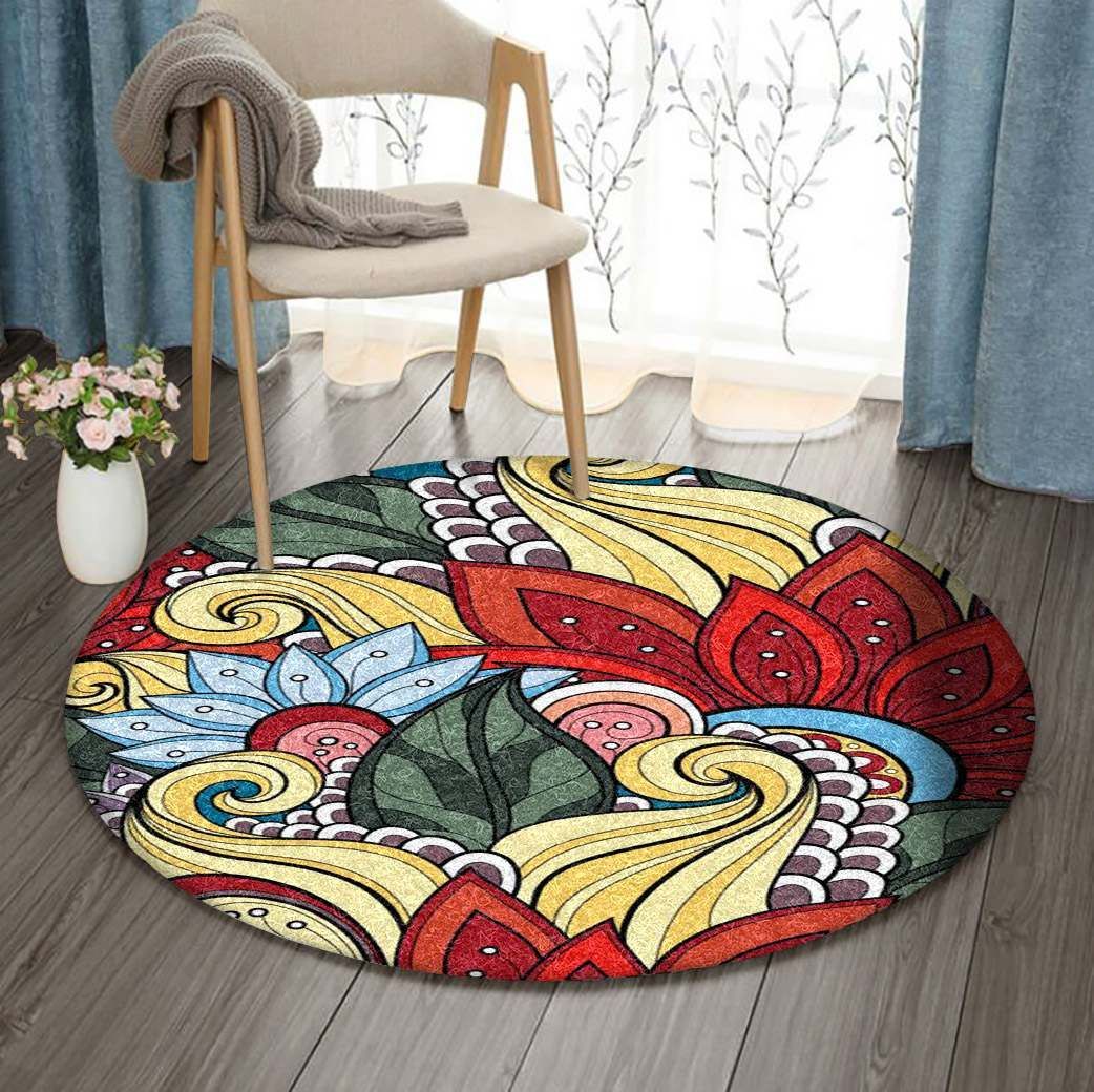 Flower Round Carpet
