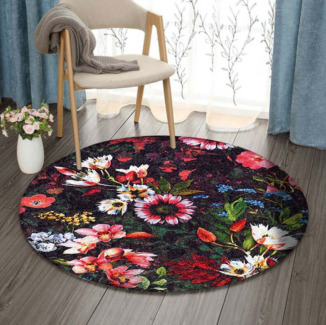 Flower Round Carpet