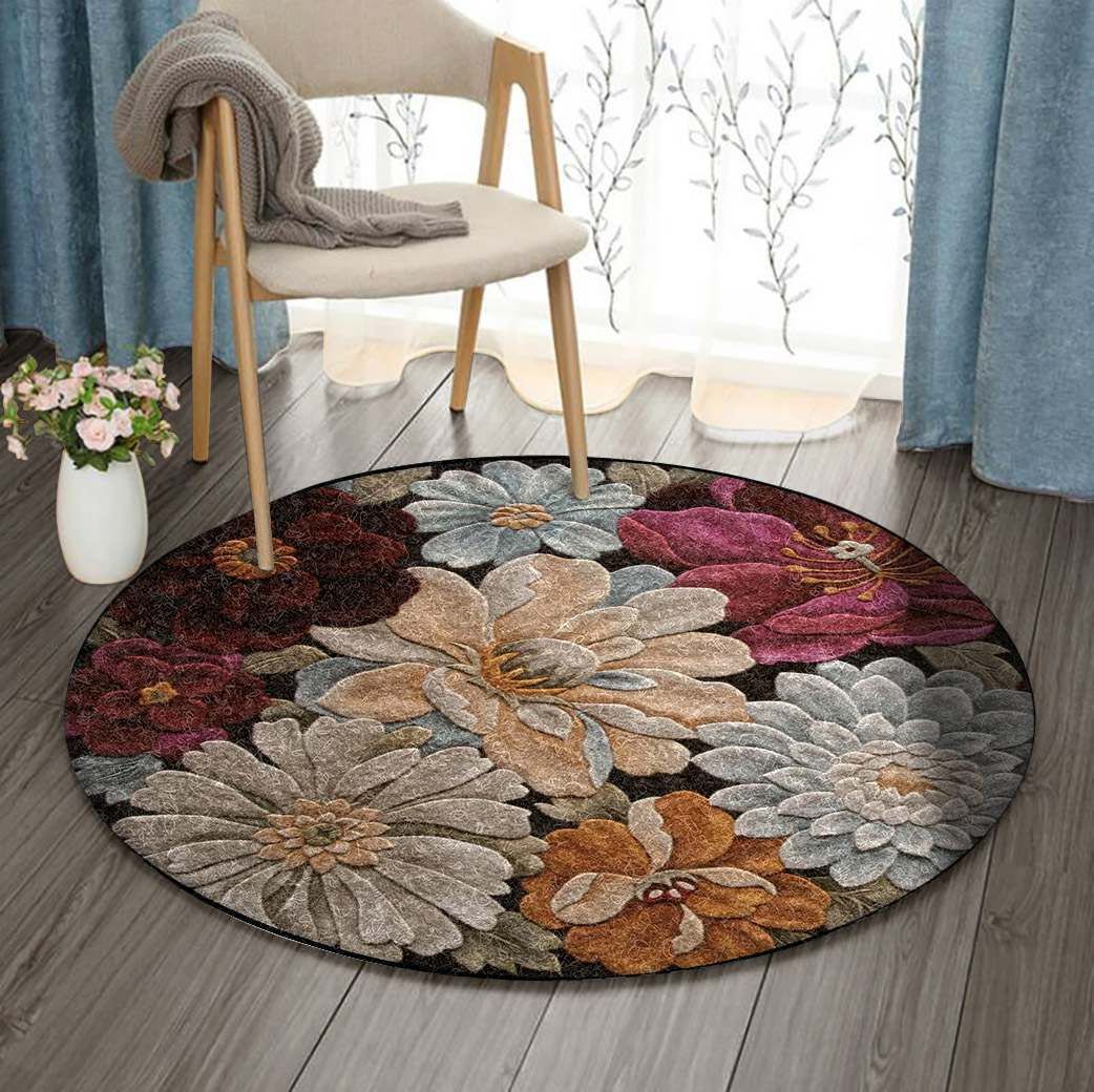 Flower Round Carpet