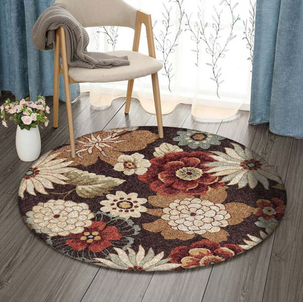 Flower Round Carpet