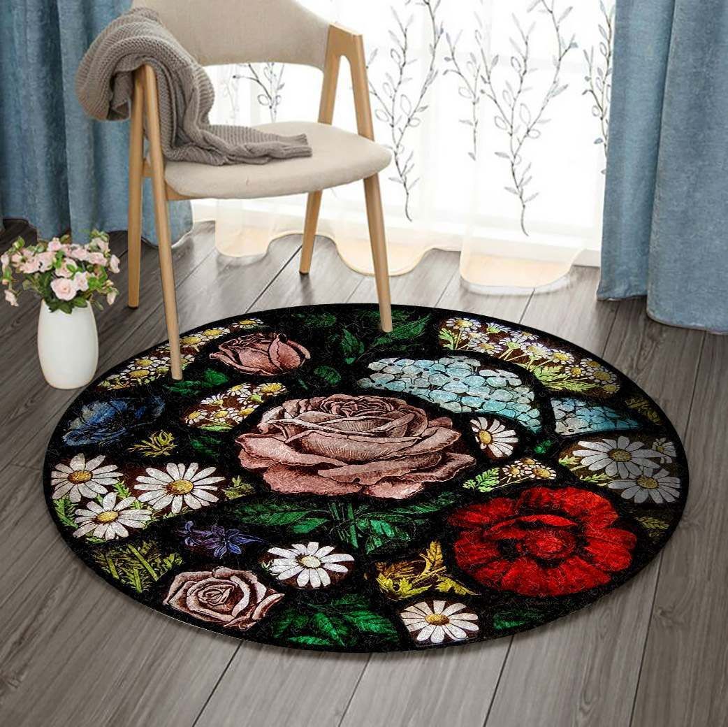 Flower Round Carpet
