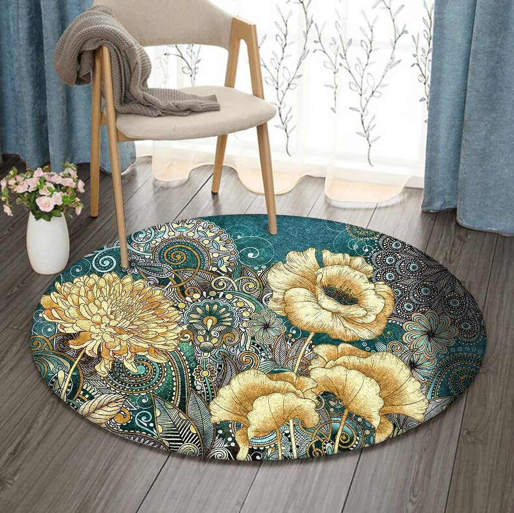 Flower Round Carpet