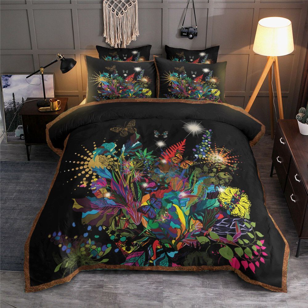 Flower Butterfly Bedding Set