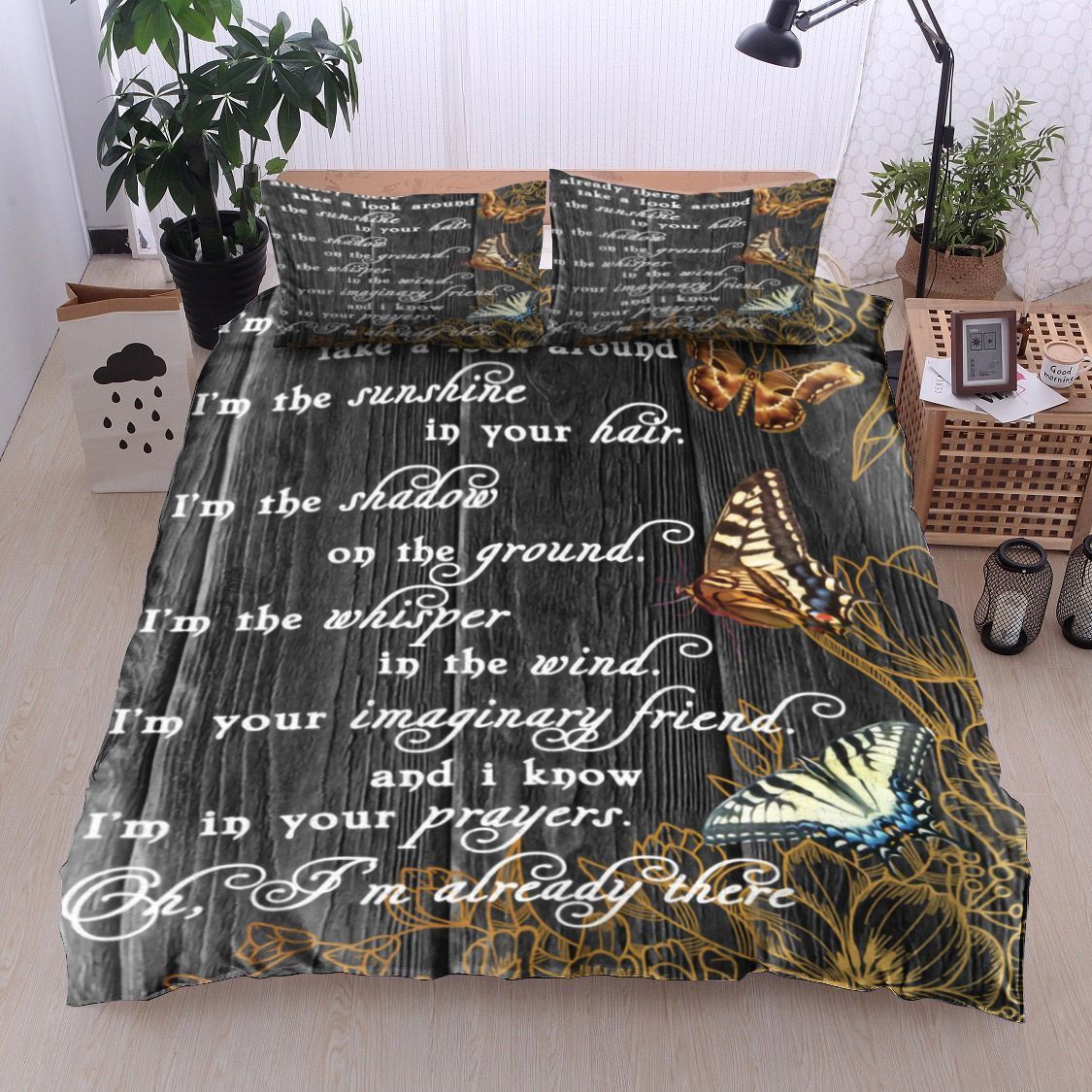 Flower Butterfly Bedding Set