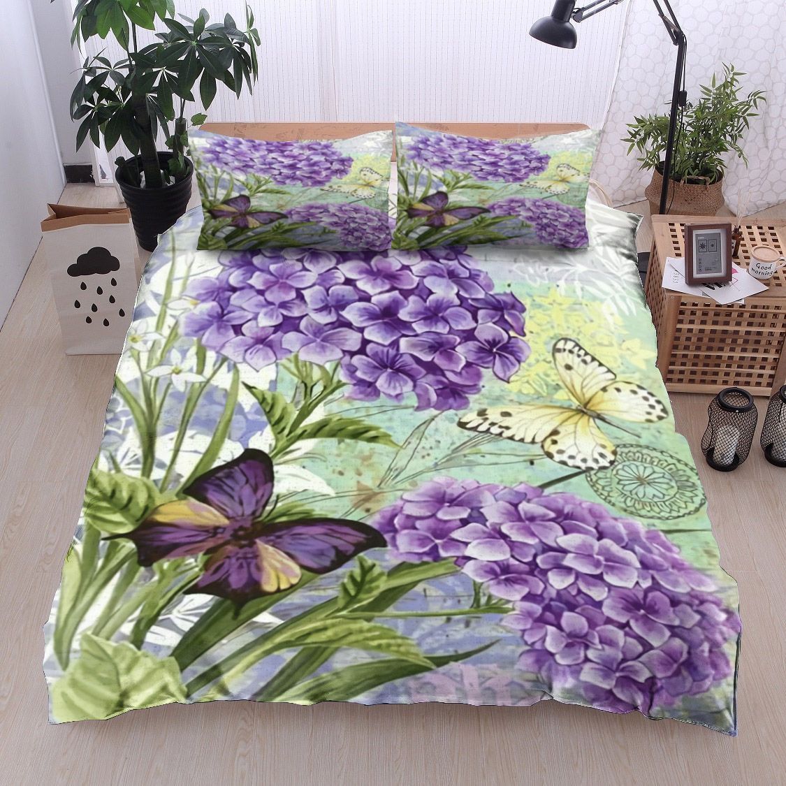Flower Butterfly Bedding Set