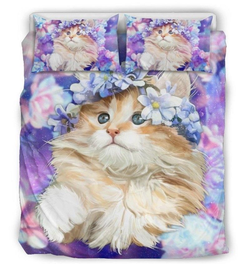 Flower Cat Bedding Set