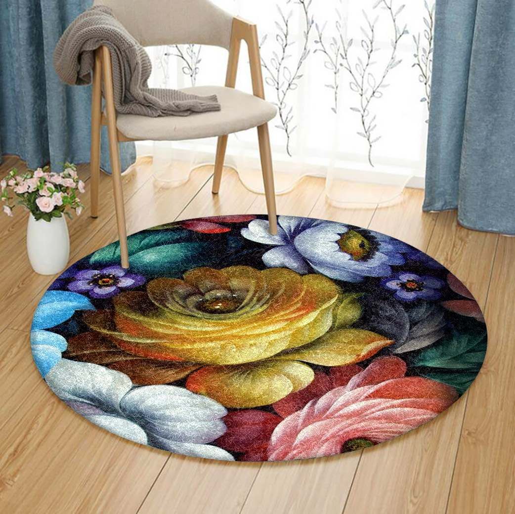 Flower Round Carpet
