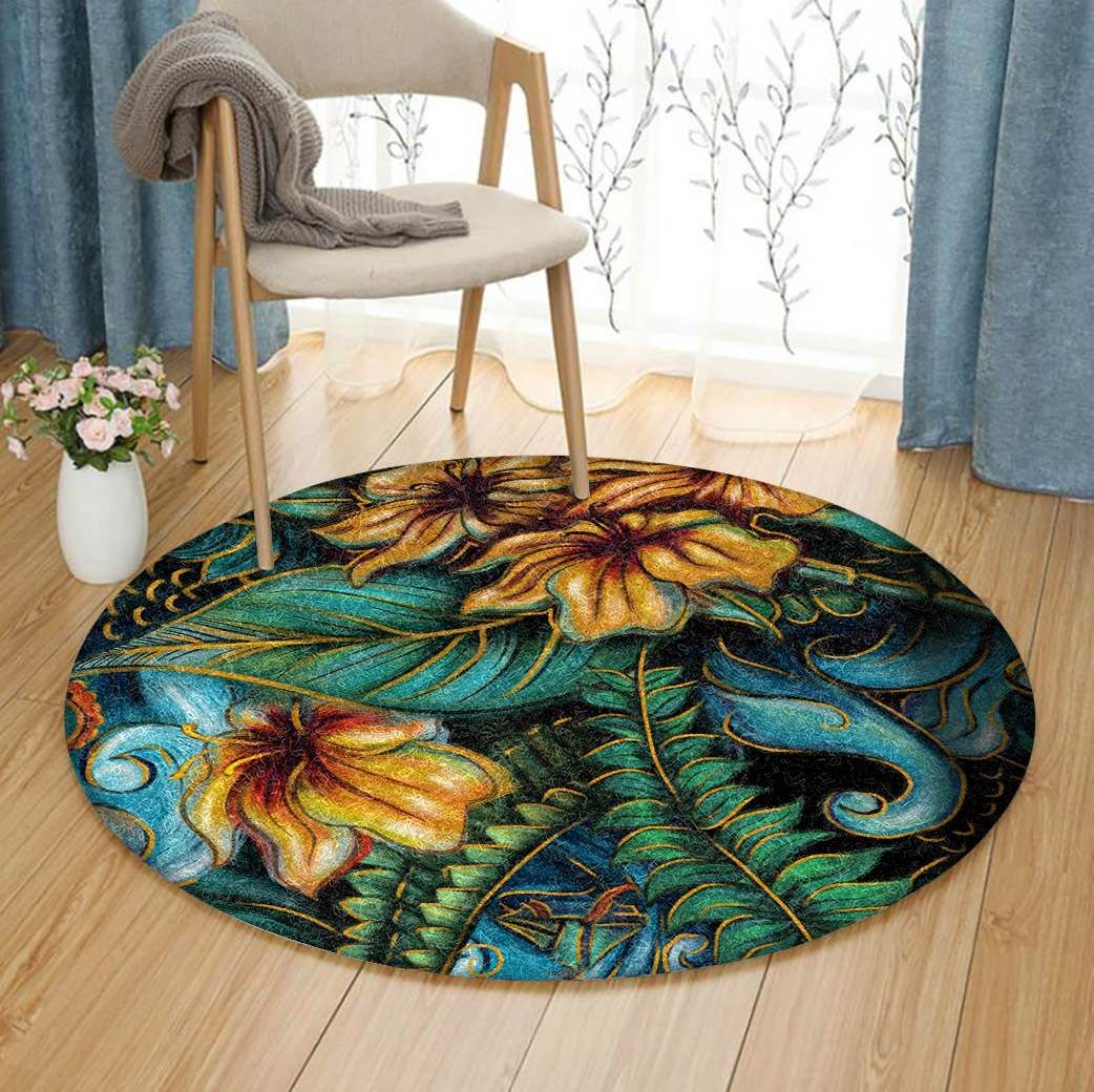 Flower Round Carpet
